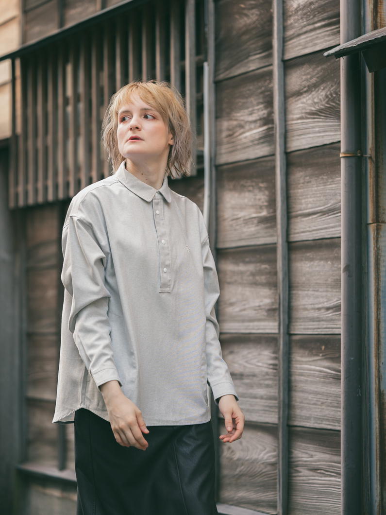 スナップボタンオックスシャツ | GRAY - KEY MEMORY Online Shop｜鎌倉