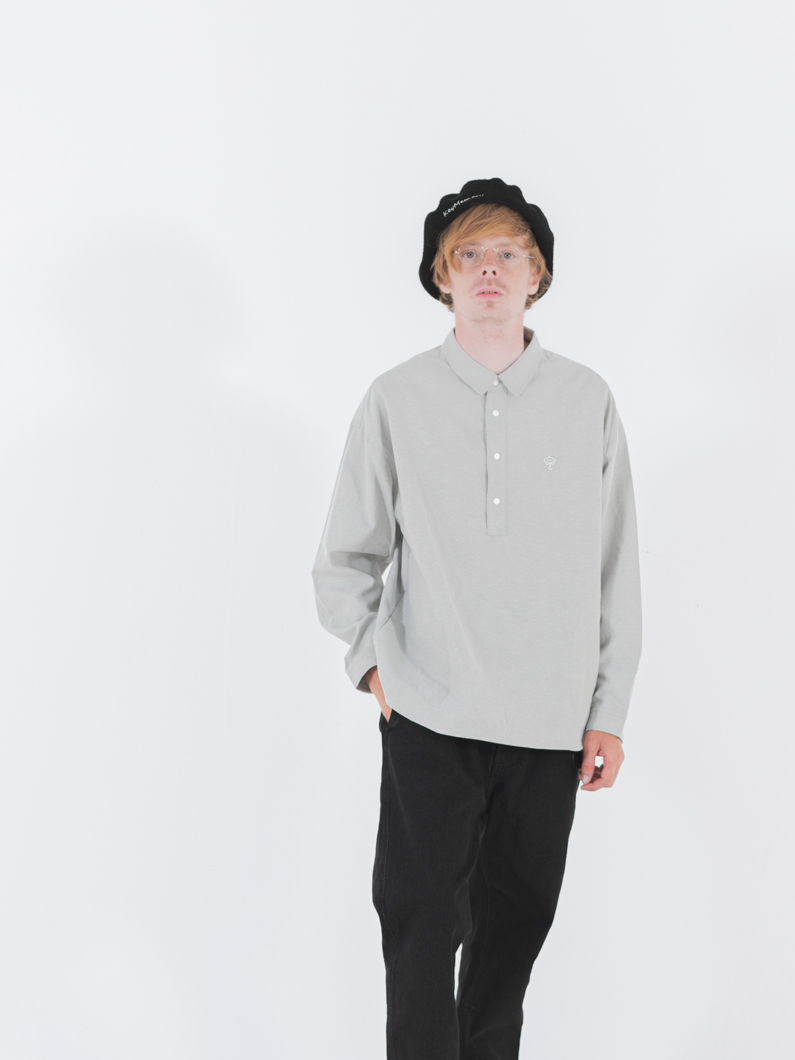 スナップボタンオックスシャツ | GRAY - KEY MEMORY Online Shop｜鎌倉