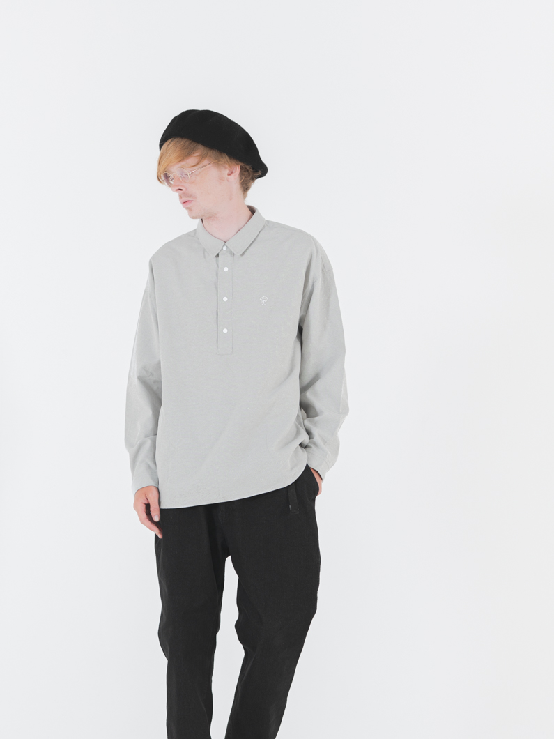 スナップボタンオックスシャツ | GRAY - KEY MEMORY Online Shop｜鎌倉