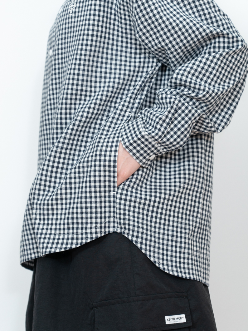 Snap oxford shirts CHECK | 新色登場 - KEY MEMORY Online Shop