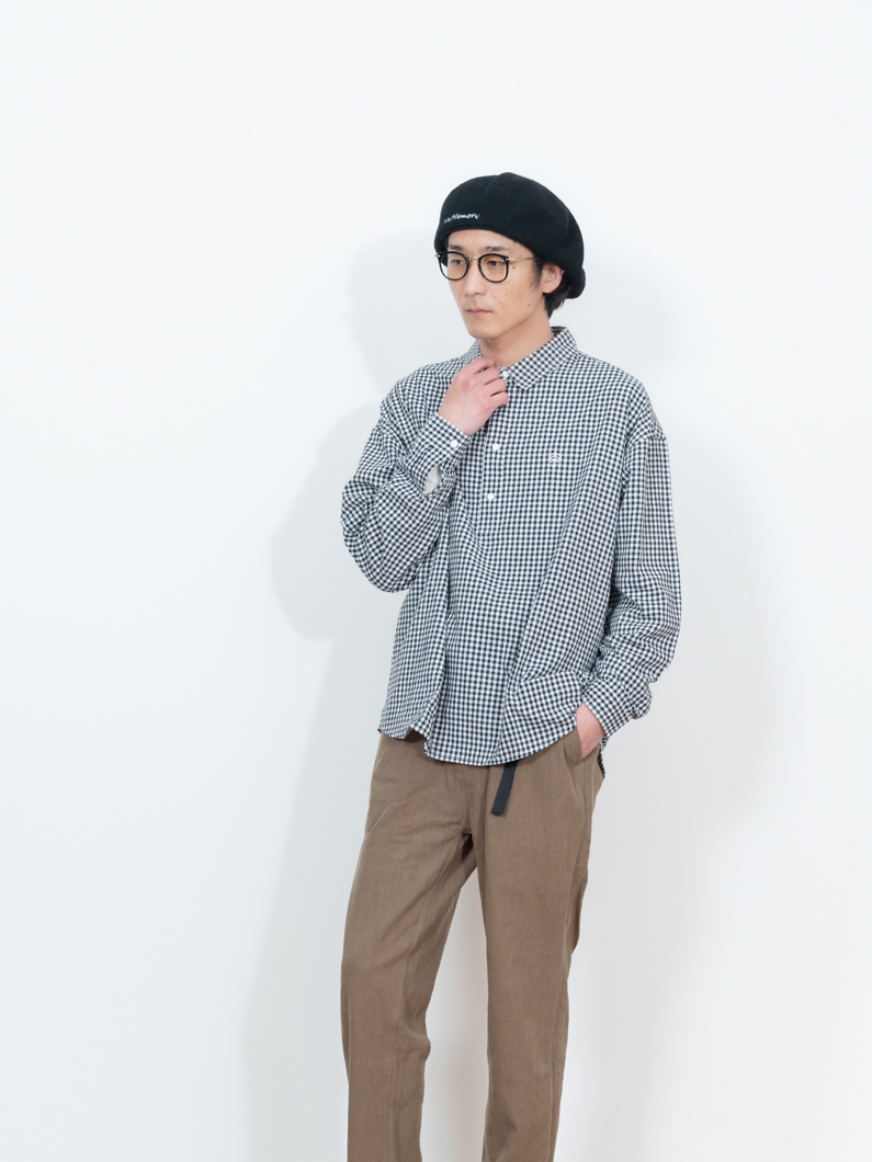 Snap oxford shirts CHECK | 新色登場 - KEY MEMORY Online Shop