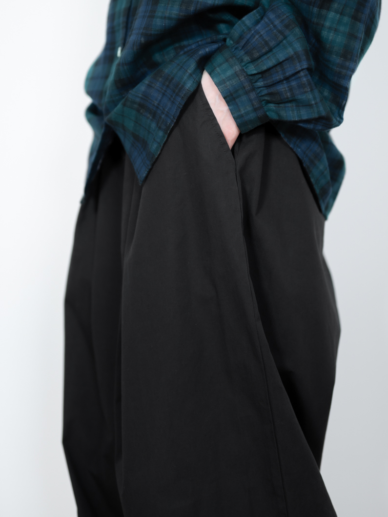Washable relax pants | BLACK - KEY MEMORY Online Shop｜鎌倉