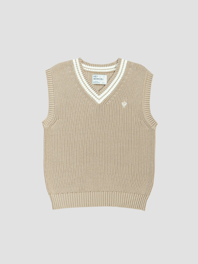 Tilden knit vest | GREIGE - KEY MEMORY Online Shop｜鎌倉