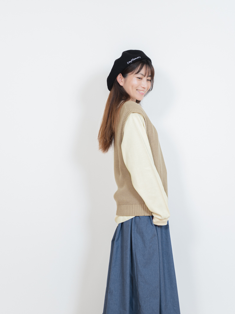 Tilden knit vest | GREIGE - KEY MEMORY Online Shop｜鎌倉