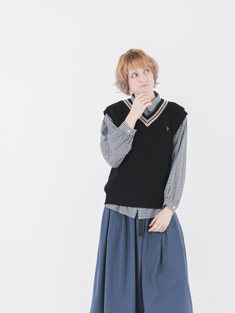 トップス Solotex Tilden Knit Vest (BLACK) トップス Solotex Tilden Knit Vest (BLACK) COOTIE 「Solotex
