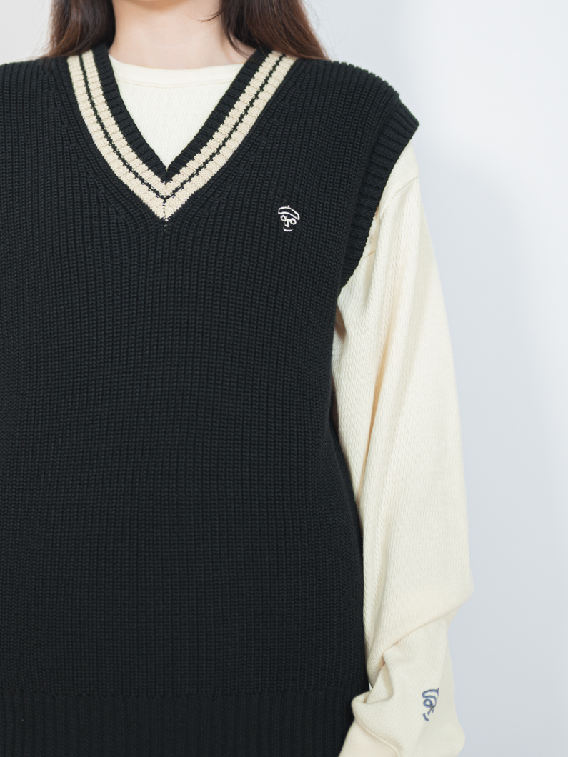 トップス Solotex Tilden Knit Vest (BLACK) COOTIE PRODUCTIONS®（クーティー プロダクションズ）/ Solotex