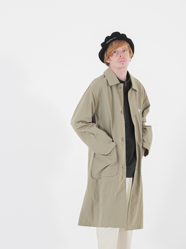 新品タグ付き　digne soutien collar coat greige Nylon soutien collar coat | GREIGE - KEY MEMORY Online Shop