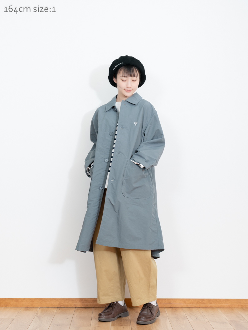Nylon soutien collar coat | キーメモリー - KEY MEMORY Online