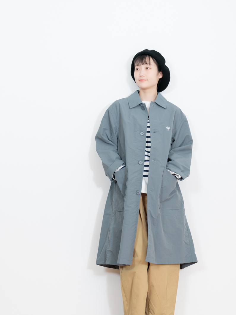 こーとさま Nylon soutien collar coat | キーメモリー - KEY MEMORY Online