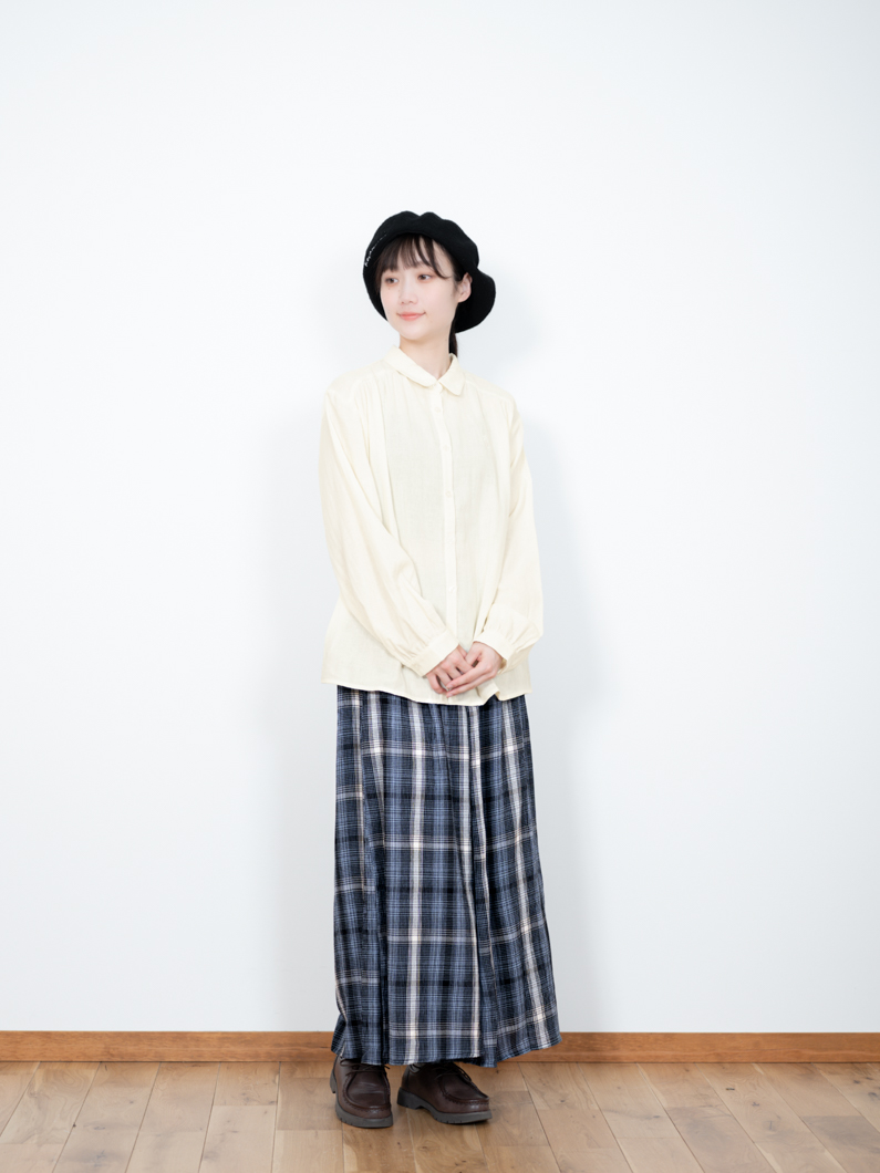 リーぴょたん確認用 クレープチェックパンツ | BLUE - KEY MEMORY Online Shop｜鎌倉