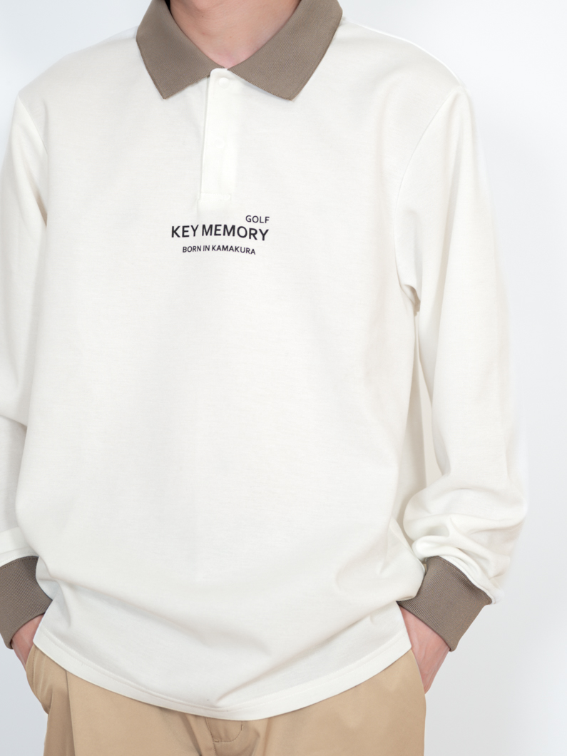 Cleric長袖ポロシャツ|GREIGE - KEY MEMORY Online Shop｜鎌倉