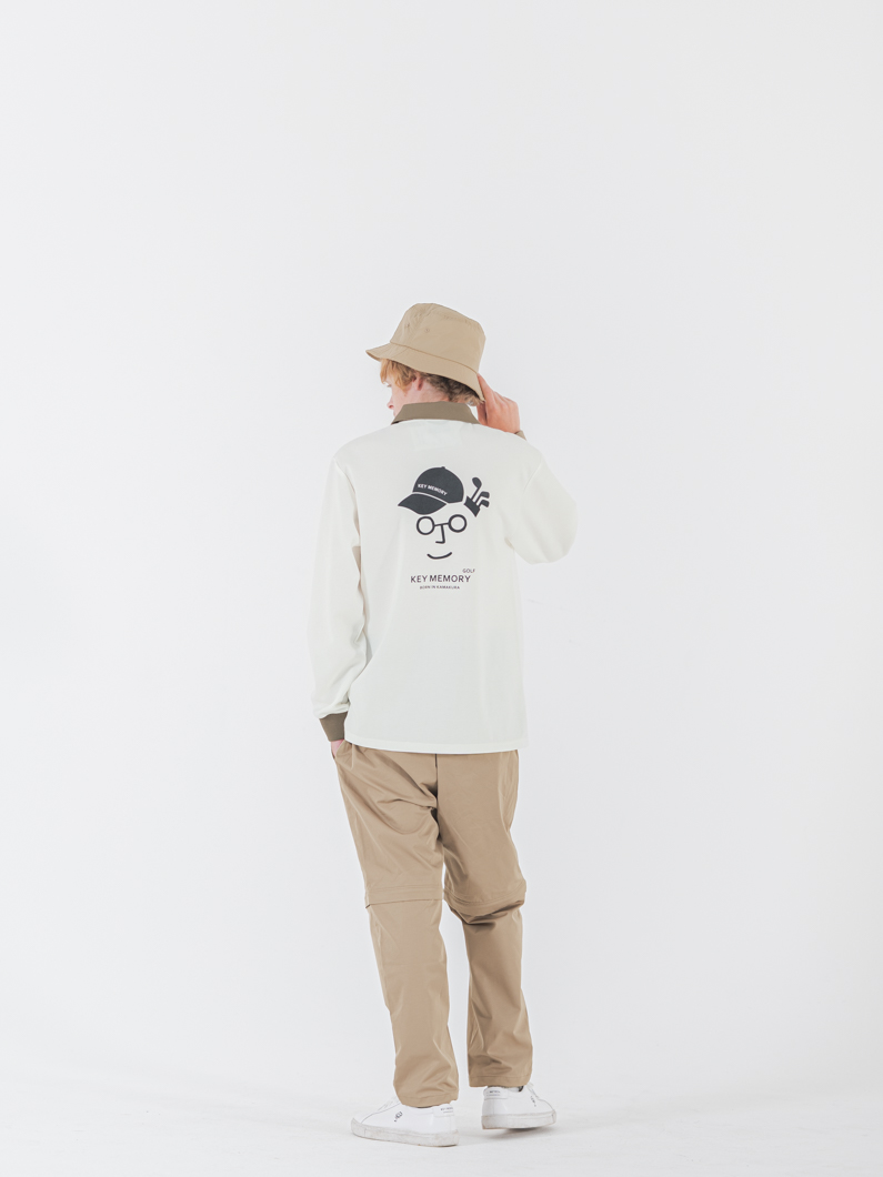 Cleric長袖ポロシャツ|GREIGE - KEY MEMORY Online Shop｜鎌倉