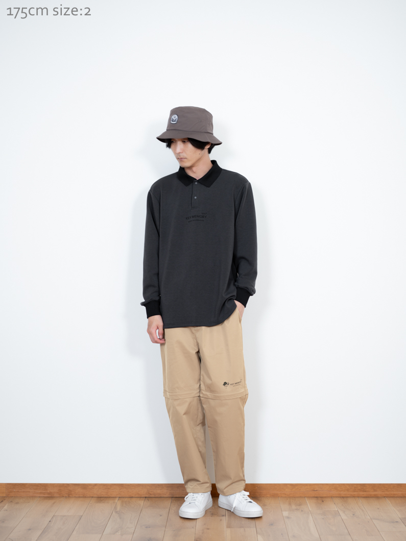 リカ 誓いのメモリー Clericゴルフ長袖シャツ|ブラック - KEY MEMORY Online Shop