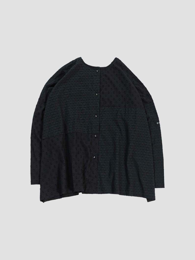 2Wayジャガードブラウス|黒 - KEY MEMORY Online Shop｜鎌倉