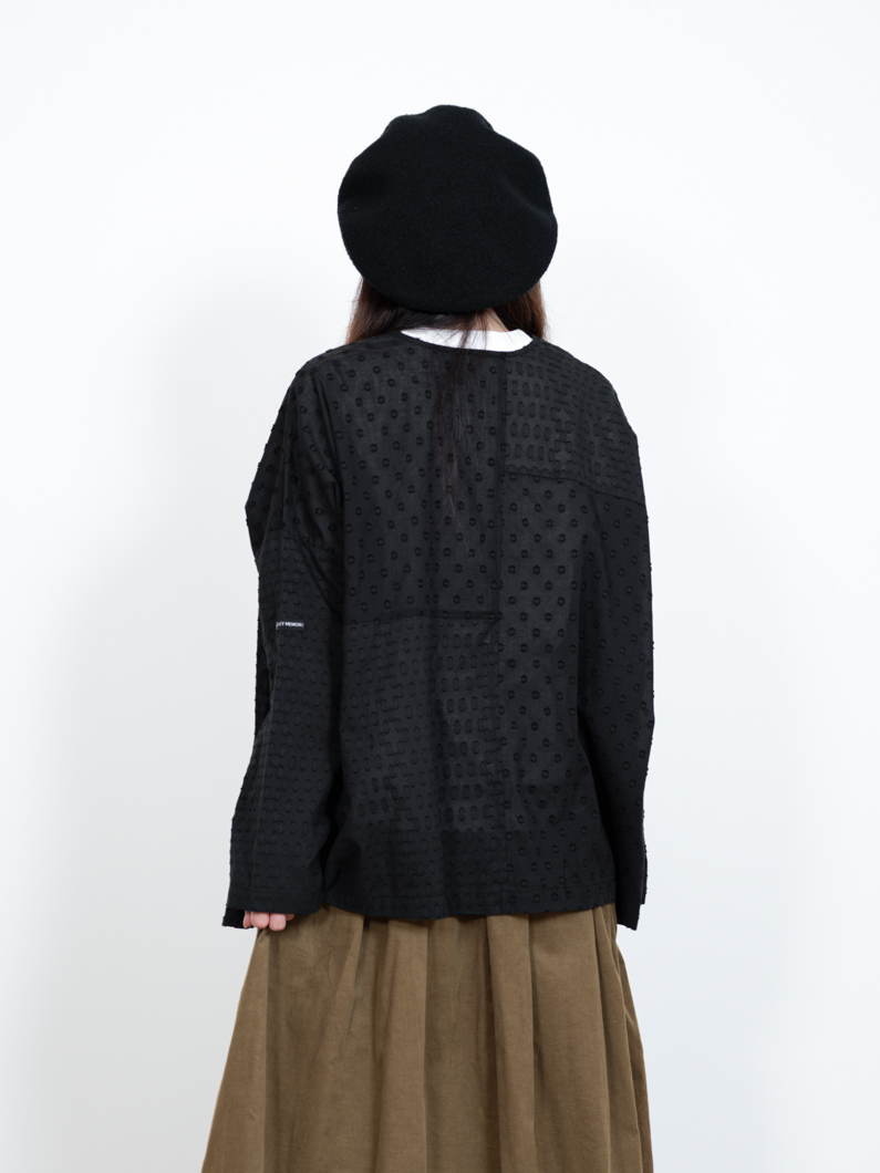 2Wayジャガードブラウス|黒 - KEY MEMORY Online Shop｜鎌倉