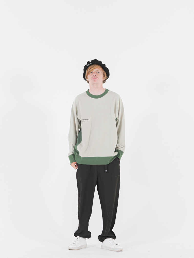 Bicolor Sweat GREIGE | おしゃれなスウェット - KEY MEMORY Online