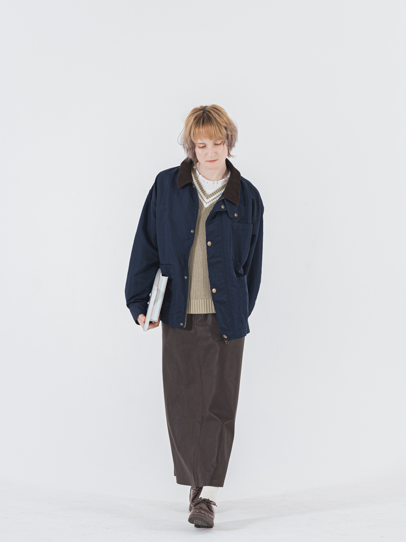 Nylon coverall jacket | NAVY - KEY MEMORY Online Shop｜鎌倉