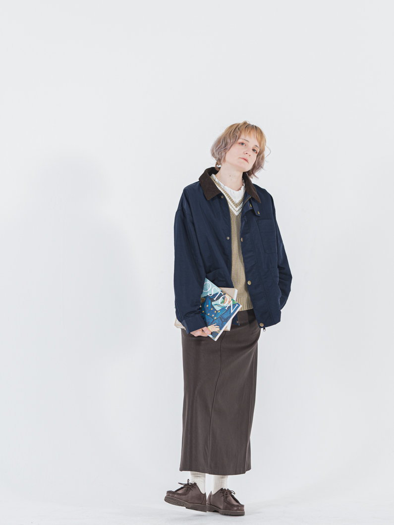 Nylon coverall jacket | NAVY - KEY MEMORY Online Shop｜鎌倉