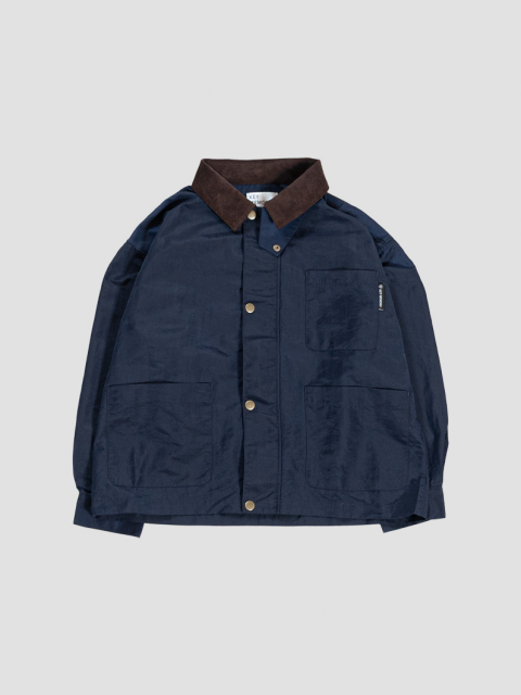Nylon coverall jacket NAVY