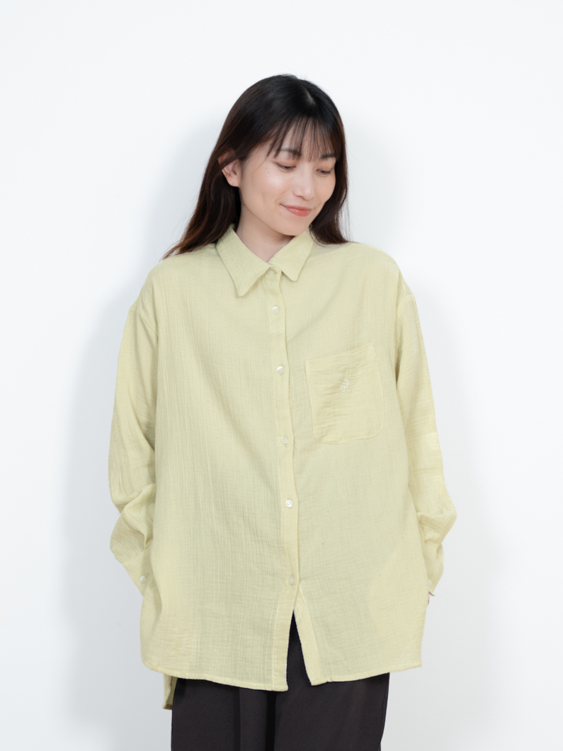 ガーゼレギュラーシャツ L.GREEN｜鎌倉ファッションブランド【公式通販】