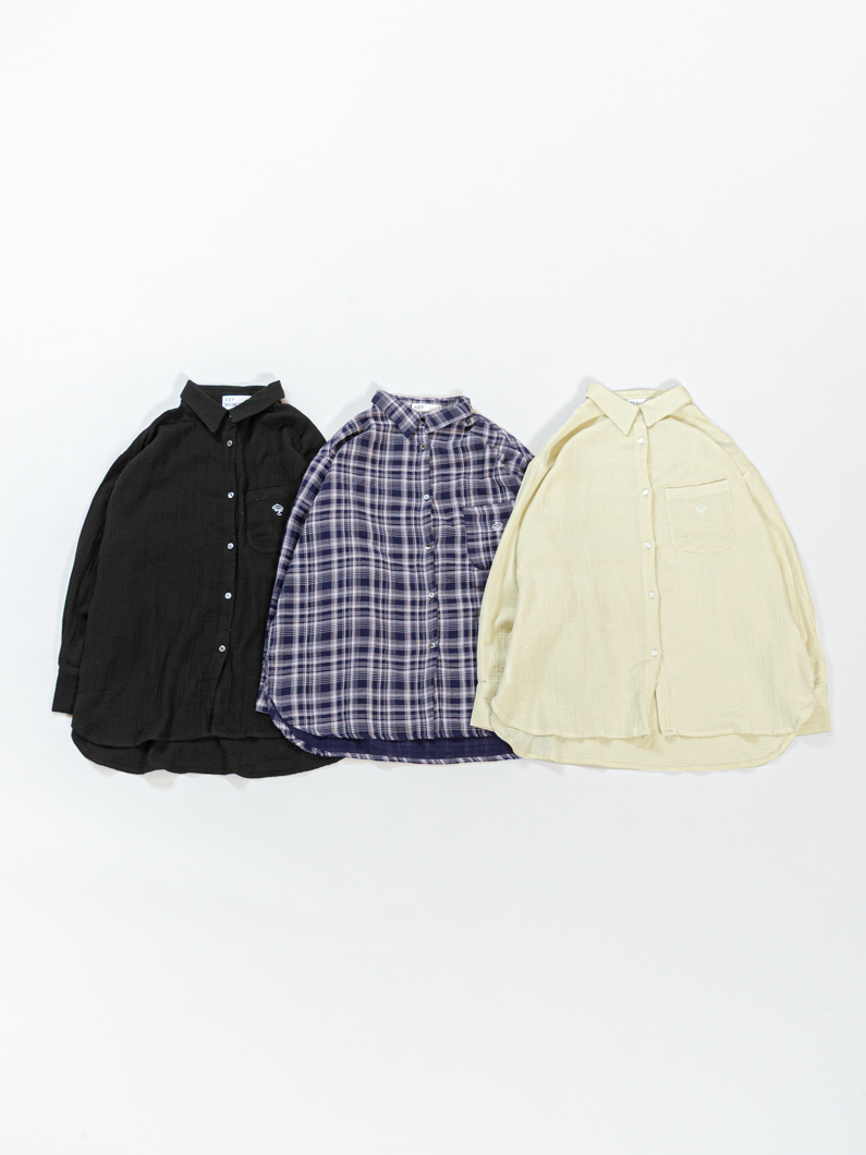 ガーゼシャツ BLACK - KEY MEMORY｜鎌倉ファッションブランド