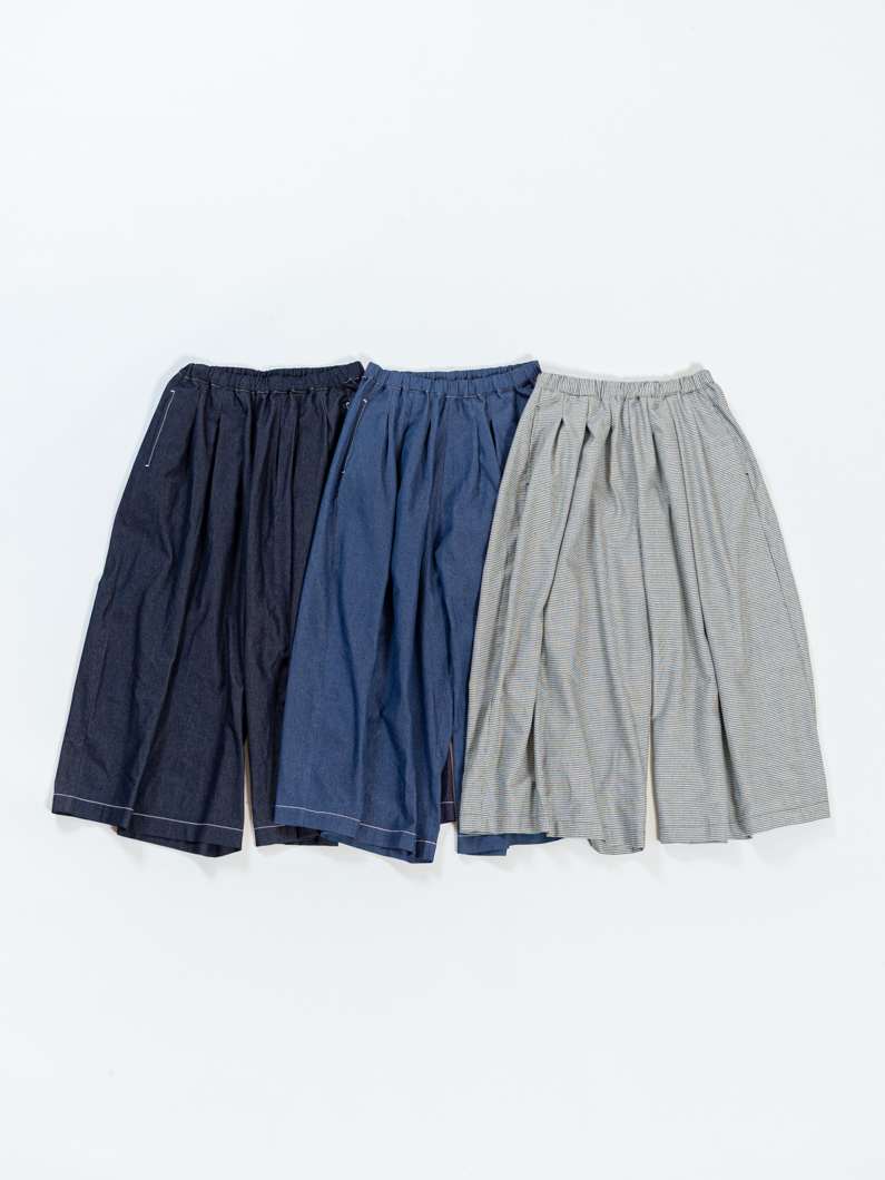 メモリーキュロットパンツ ワイドキュロットパンツ | KEYMEMORY｜鎌倉ファッションブランド