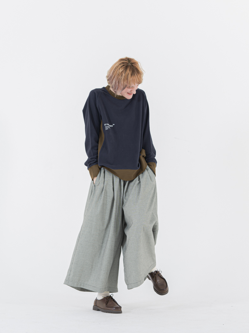 メモリーキュロットパンツ ワイドキュロットパンツ | KEYMEMORY|鎌倉ファッションブランド