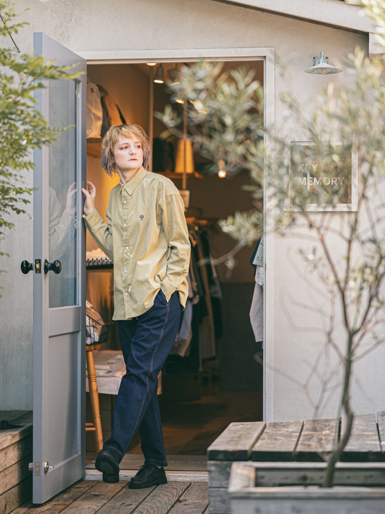 コーデュロイシャツ | BEIGE - KEY MEMORY