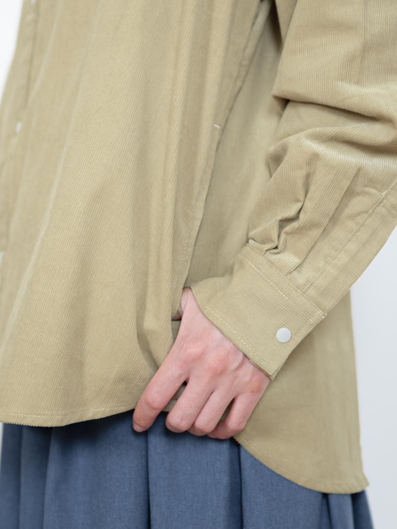 コーデュロイシャツ | BEIGE - KEY MEMORY