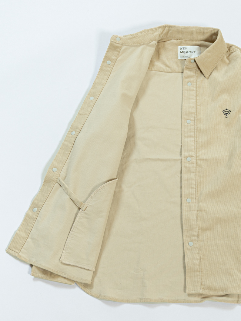 コーデュロイシャツ | BEIGE - KEY MEMORY