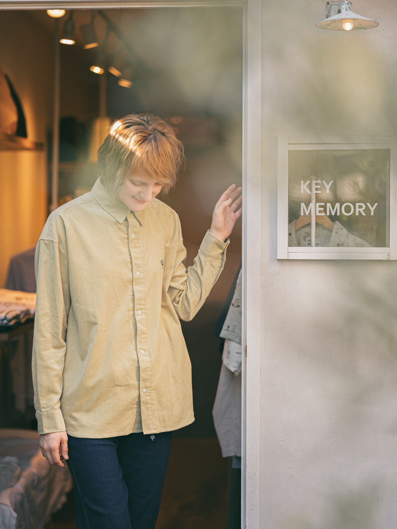 コーデュロイシャツ | BEIGE - KEY MEMORY