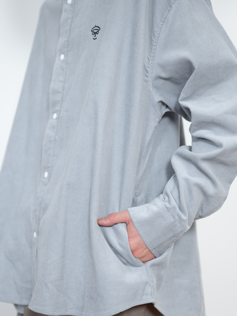 コーデュロイシャツ ブルーグレー | KEYMEMORY 鎌倉