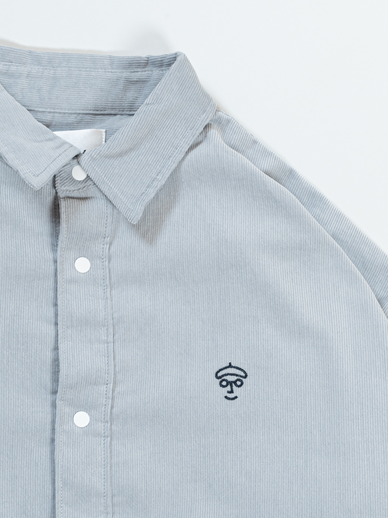コーデュロイシャツ ブルーグレー | KEYMEMORY 鎌倉