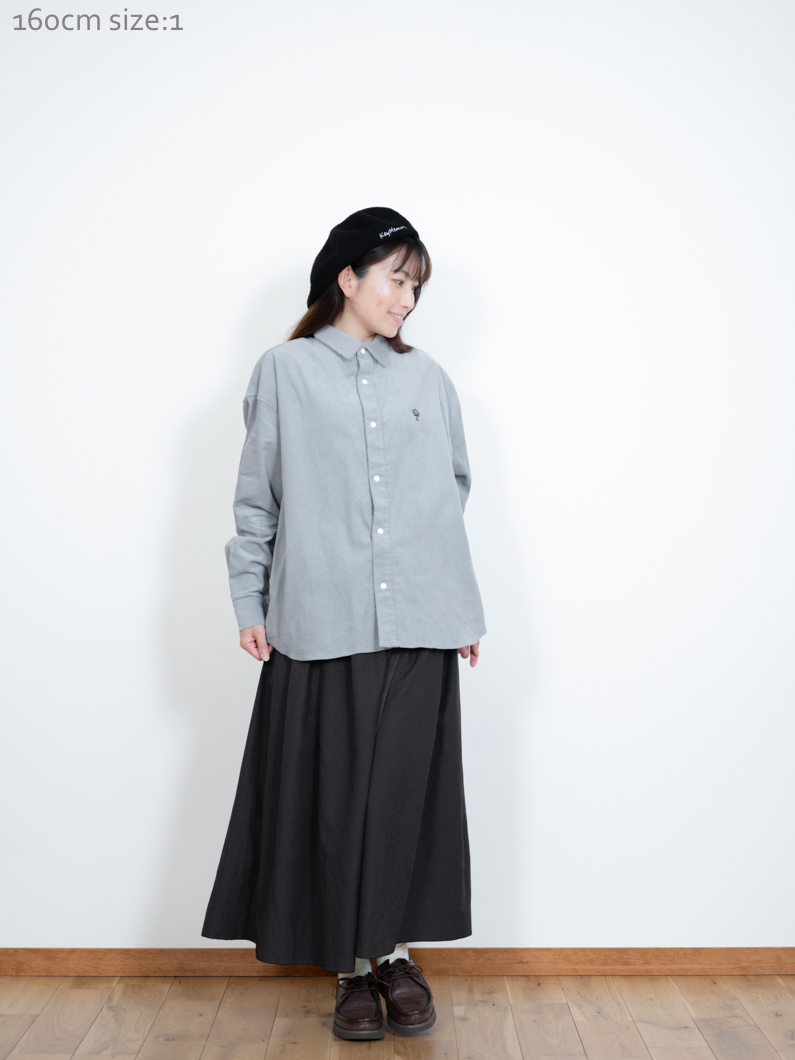 コーデュロイシャツ ブルーグレー | KEYMEMORY 鎌倉