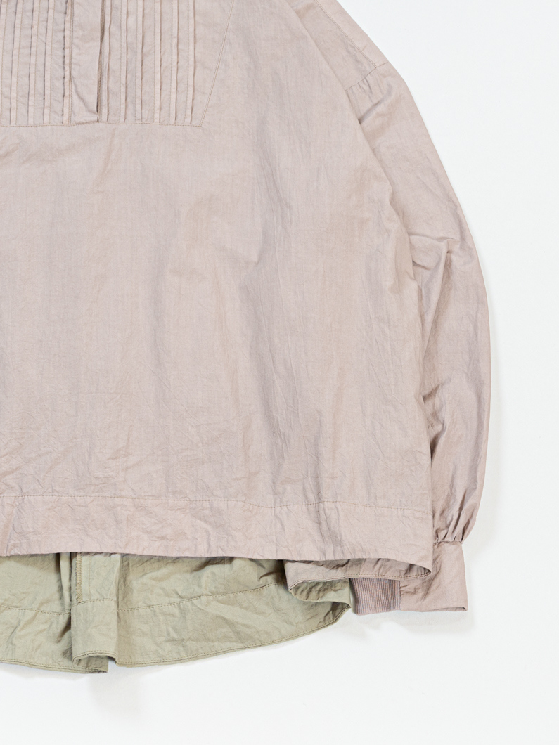 コラボアイテム UZUIROバイカラーピンタックブラウス