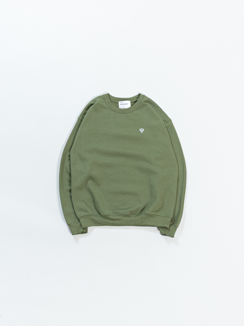 裏起毛スウェット GREEN | 秋冬ユニセックス - KEY MEMORY