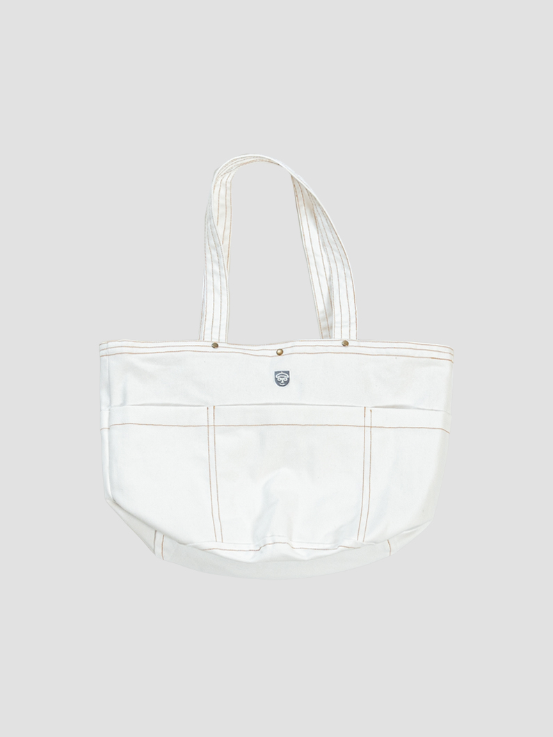 デニムトートバッグ WHITE | 鎌倉発 - KEY MEMORY Online Shop
