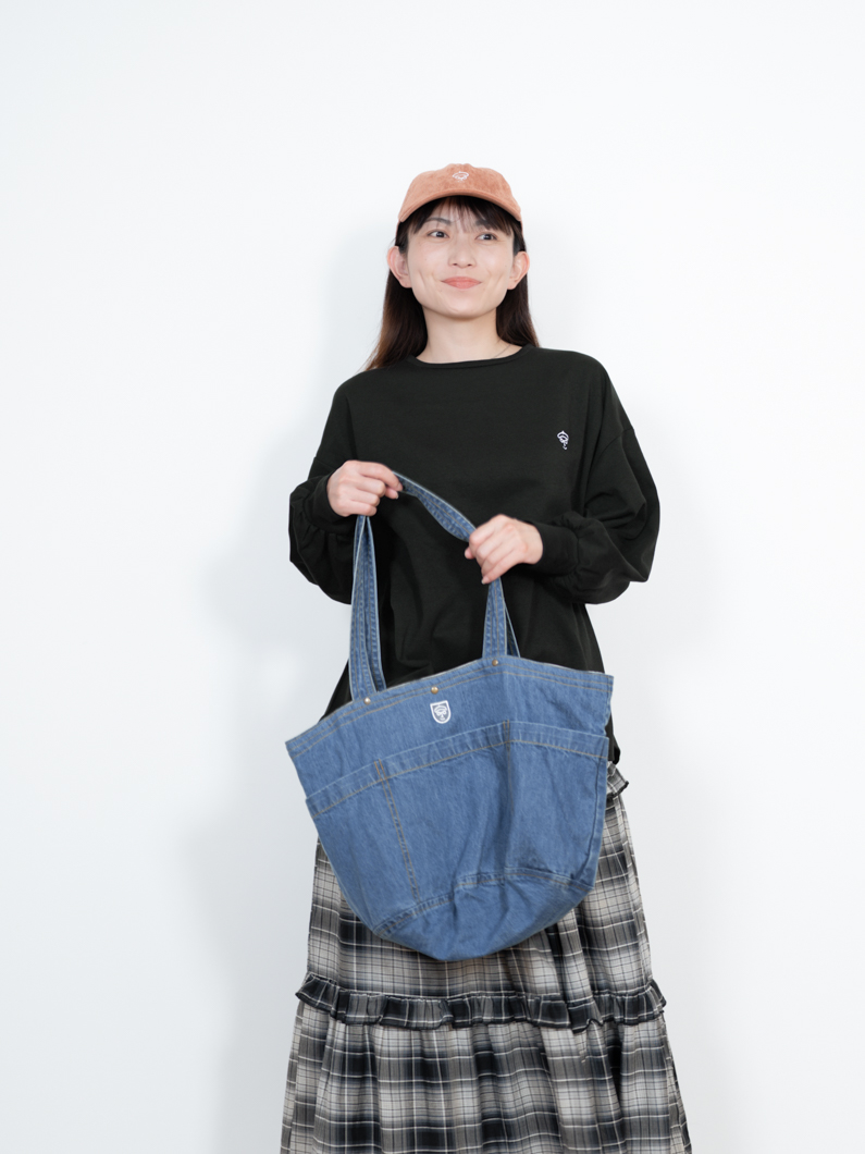 デニムバッグ NAVY | トートバッグ - KEY MEMORY鎌倉ファッションブランド