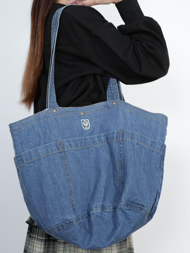 デニムバッグ NAVY | トートバッグ - KEY MEMORY鎌倉ファッションブランド