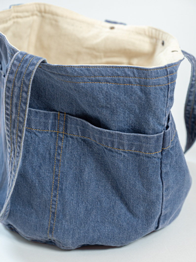 デニムバッグ NAVY | トートバッグ - KEY MEMORY鎌倉ファッションブランド