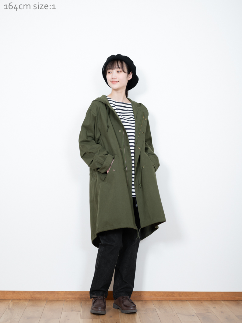 極美品　graniph M-51 モッズコート　オリーブ　M 極美品 graniph M-51 モッズコート オリーブ M