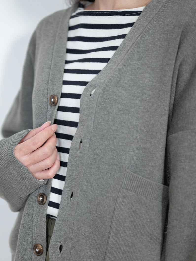 ミラノリブウォッシャブルカーディガン | GRAY - KEY MEMORY鎌倉