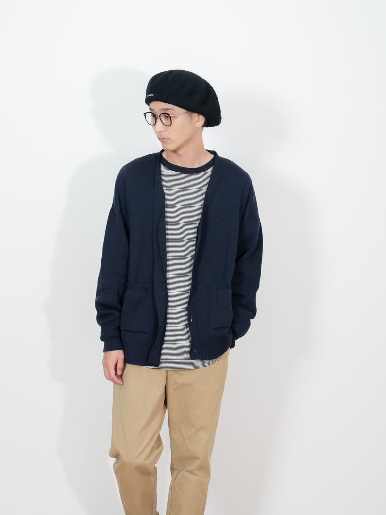 洗えるカーディガン | NAVY - KEY MEMORY鎌倉ファッションブランド
