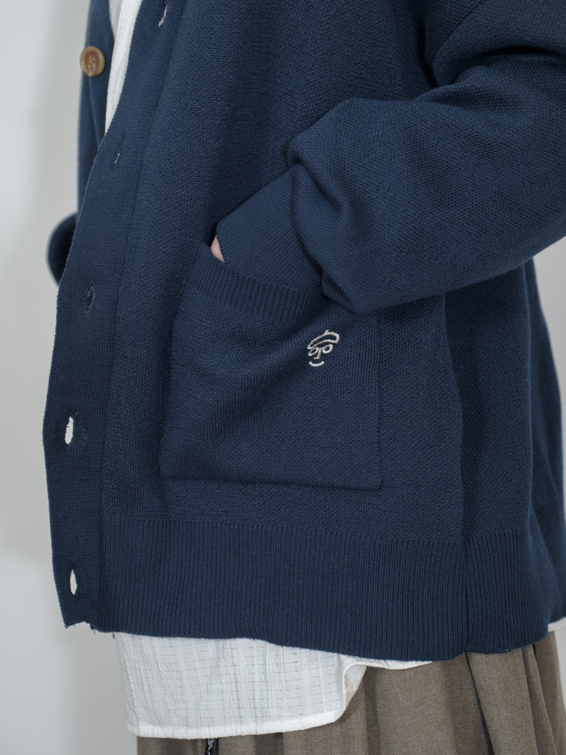 洗えるカーディガン | NAVY - KEY MEMORY鎌倉ファッションブランド