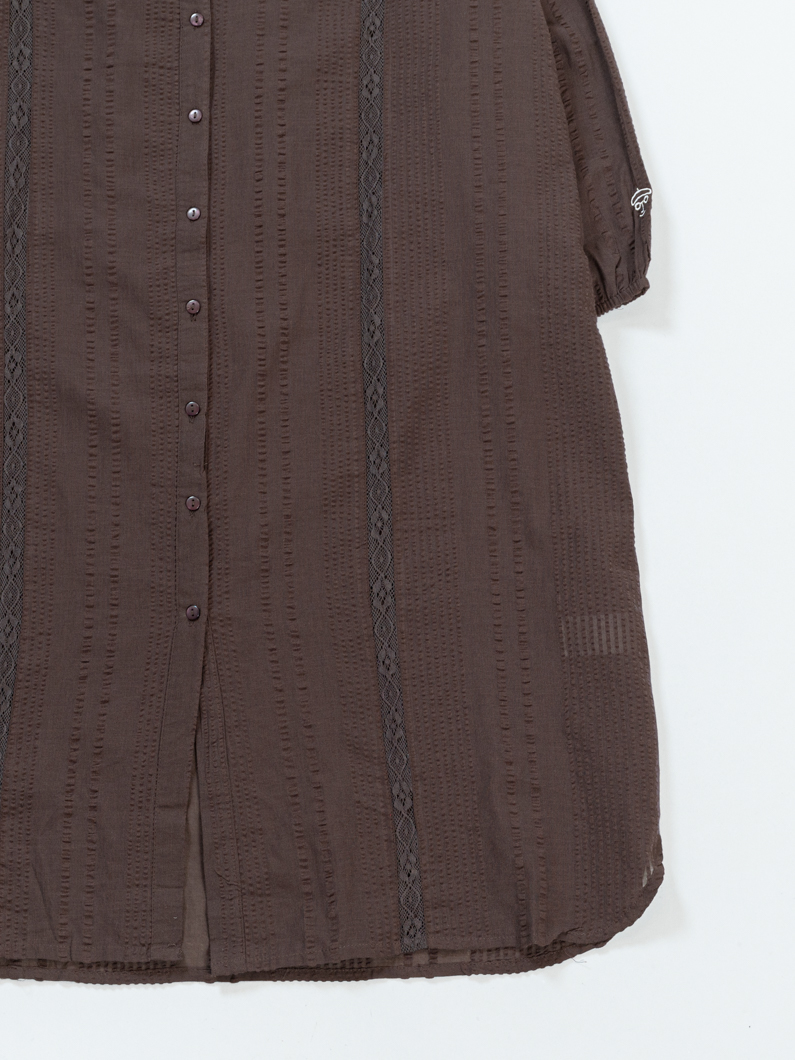 ブラウンドレス ミニドレス：カラー【モカ・ブラウン】 - sugar