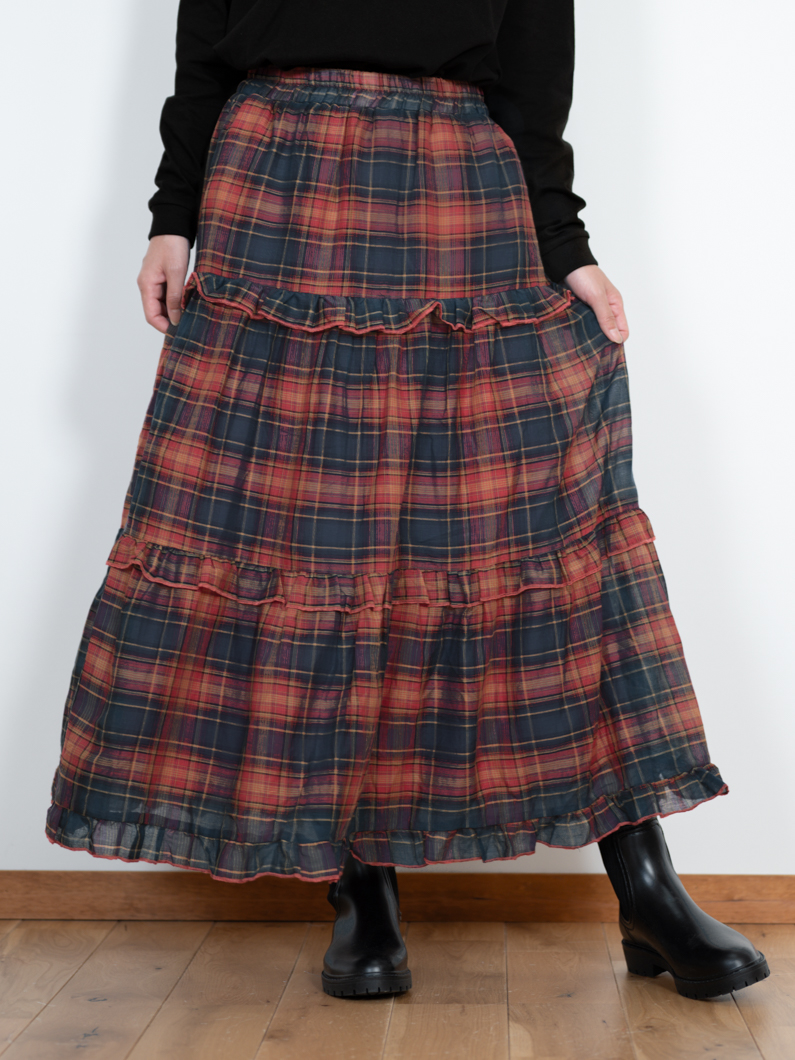 チェックティアードスカート | KEYMEMORY - KEY MEMORY Online Shop
