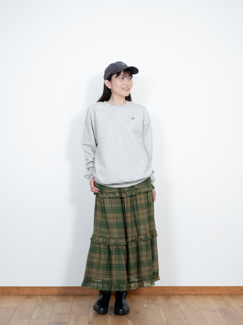 チェックスカート | オリーブグリーン - KEY MEMORY鎌倉ファッション