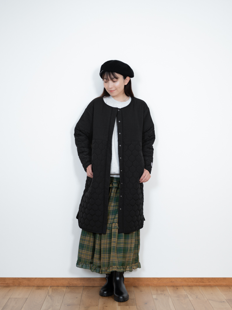 【極美品・2way・ラムレザー】ダイアグラム ダッフルコート キルティング 黒 予約]2WAYキルティングコート/ブラック – Lumier