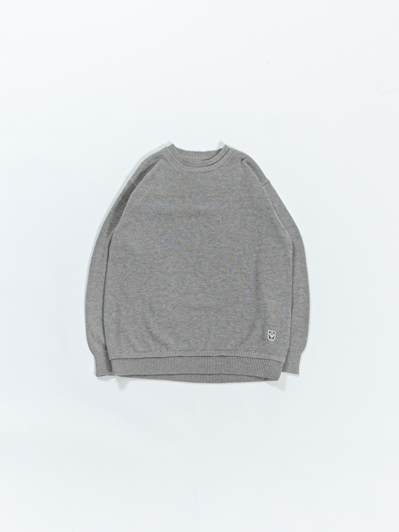 エルボーパッチニット グレー | キーメモリー｜鎌倉ファッションブランド