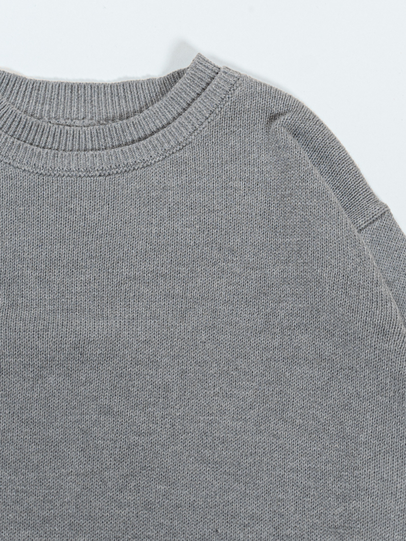 エルボーパッチニット グレー | キーメモリー｜鎌倉ファッションブランド
